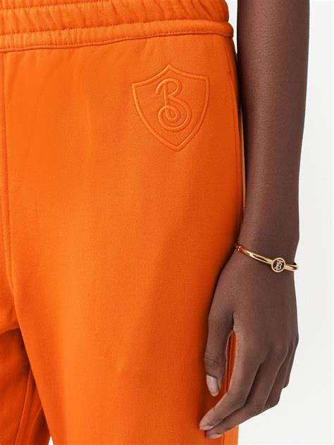 burberry patch repaired track pant